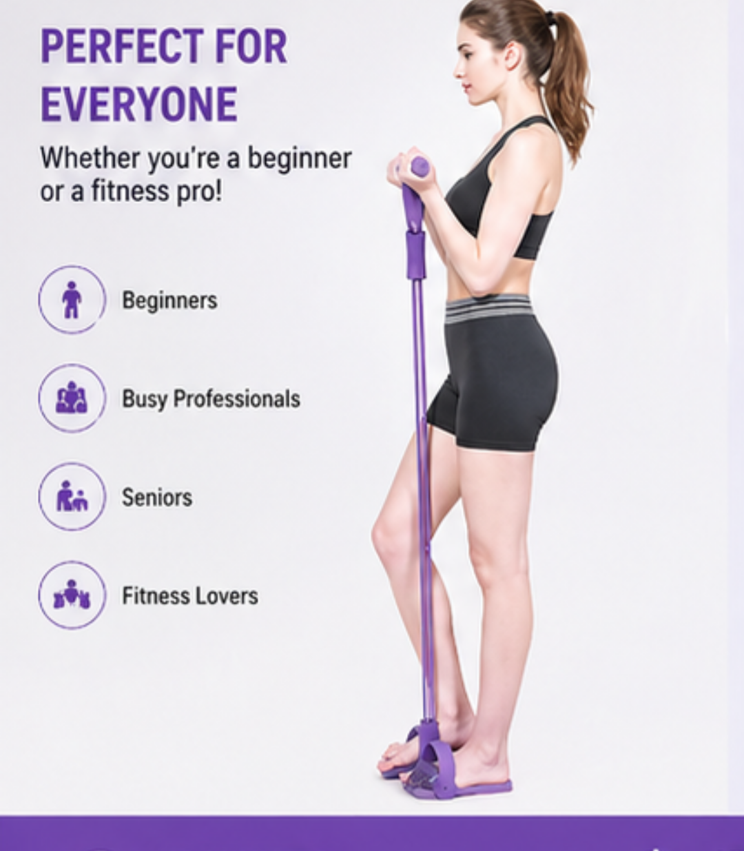 Full Body Resistance Trainer – Home Gym Pedal Puller for Abs, Arms & Legs