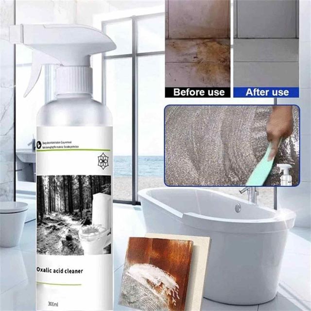 Instant Stain Remover Spray 100ML (Pack of 2) | Removes Rust, Yellow Marks & Hard Water Stains in Seconds | Bathroom & Kitchen Cleanerv